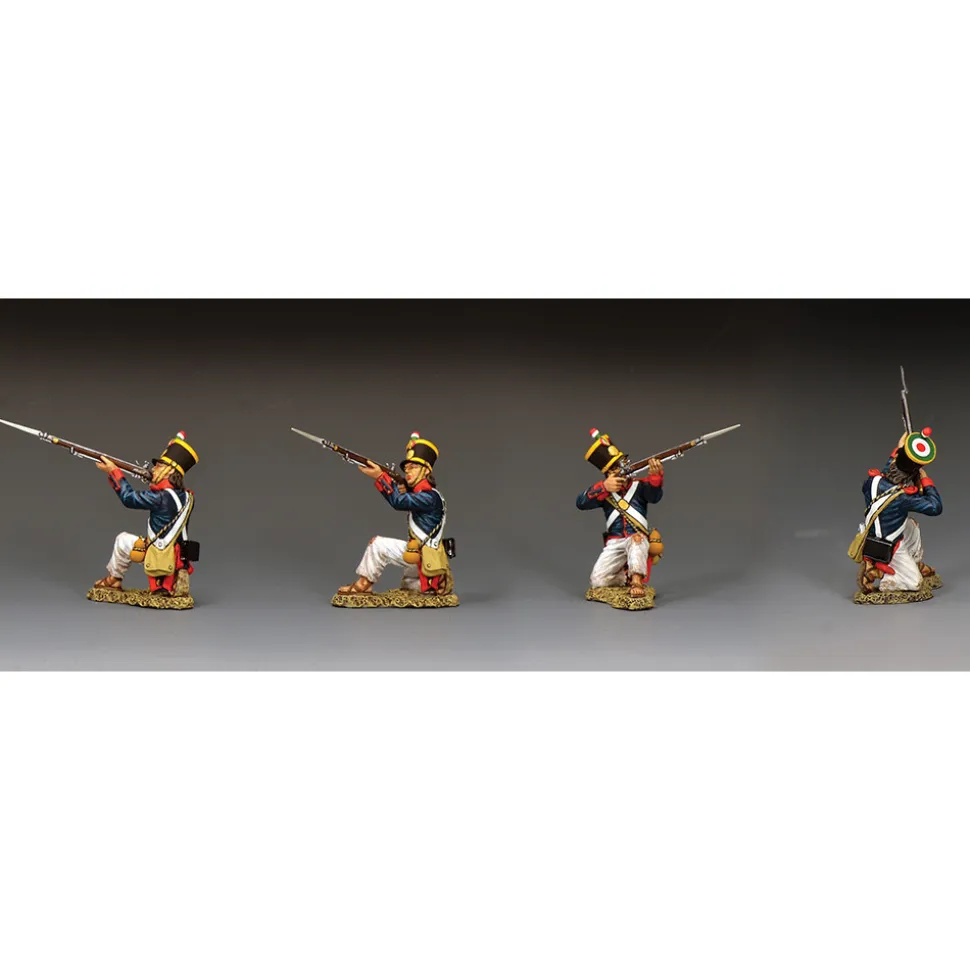 Santa Anna's Soldier Kneeling, Firing Upwards 1/30 Figure K&C (RTA141) 1:30 scale Metal by King and Country