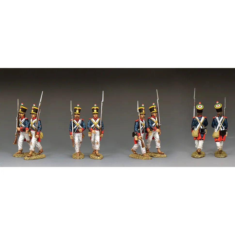 Santa Anna's Soldier Marching to Battle 1/30 Figure Set A K&C (RTA125) 1:30 scale Metal by King and Country