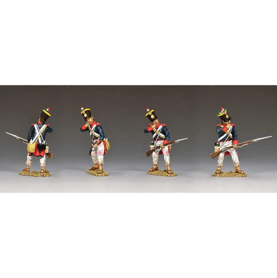 Santa Anna's Soldier Opening a Cartridge 1/30 Figure K&C (RTA130) 1:30 scale Metal by King and Country