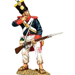 Santa Anna's Soldier Opening a Cartridge 1/30 Figure K&C (RTA130) 1:30 scale Metal by King and Country