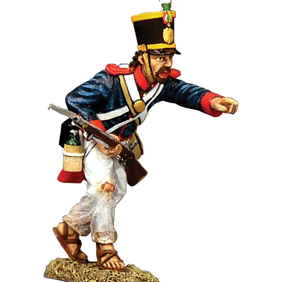 Santa Anna's Soldier Soldier Pointing Forward 1/30 Figure K&C (RTA137) 1:30 scale Metal by King and Country