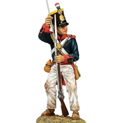 Santa Anna's Soldier using his Ramrod 1/30 Figure K&C (RTA131) 1:30 scale Metal by King and Country