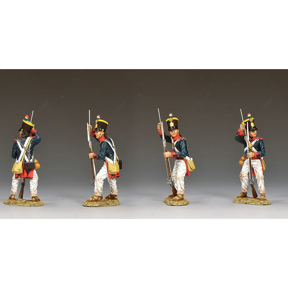 Santa Anna's Soldier using his Ramrod 1/30 Figure K&C (RTA131) 1:30 scale Metal by King and Country