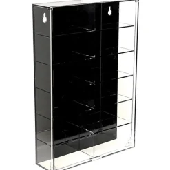 1:64 Scale 12 Car Acrylic Display Case - Black Back 1:64 Scale Acrylic Display Case by M&J Toys