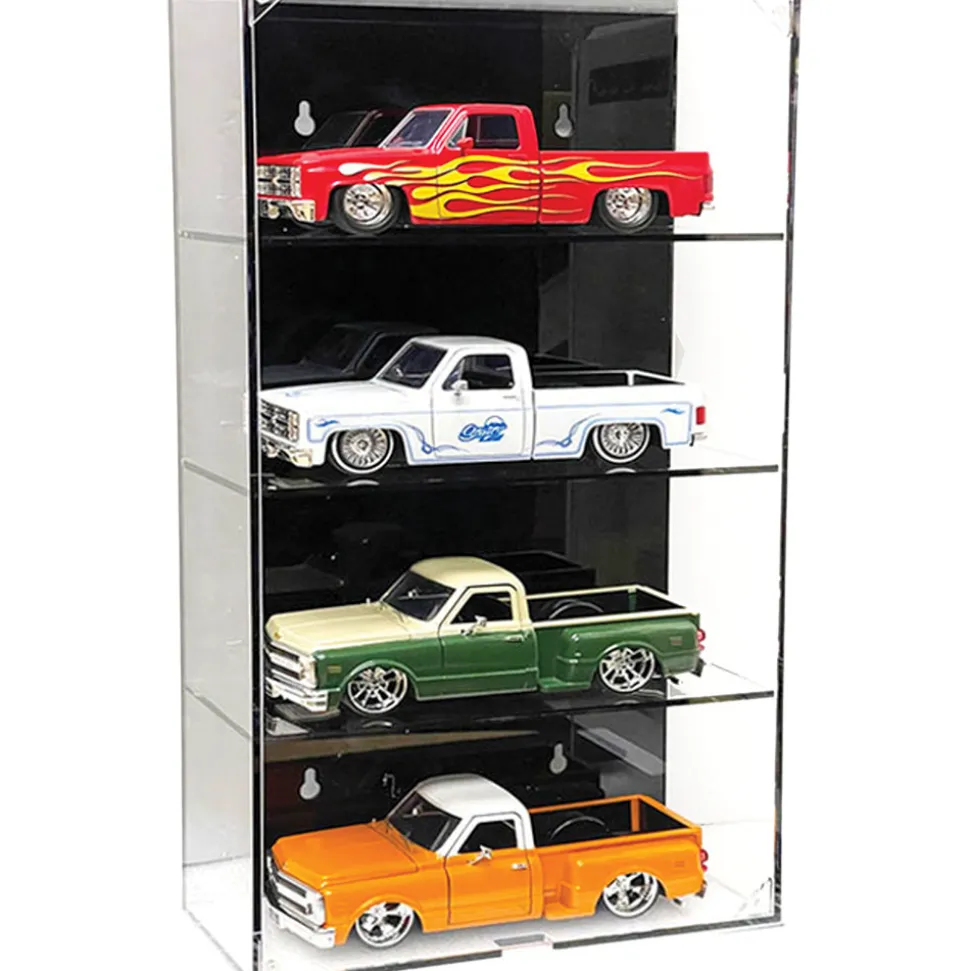 1:24 Scale 4 Car Wall Mount Collector Display Case 1:24 Scale by Mijo