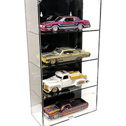 1:24 Scale 4 Car Wall Mount Collector Display Case 1:24 Scale by Mijo