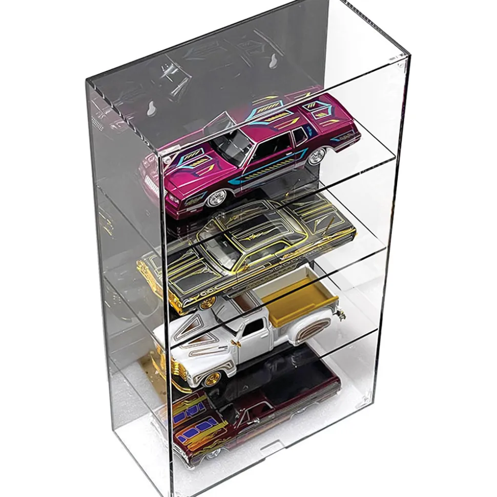 1:24 Scale 4 Car Wall Mount Collector Display Case 1:24 Scale by Mijo