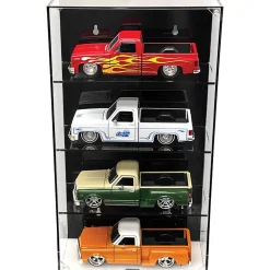 1:24 Scale 4 Car Wall Mount Collector Display Case 1:24 Scale by Mijo