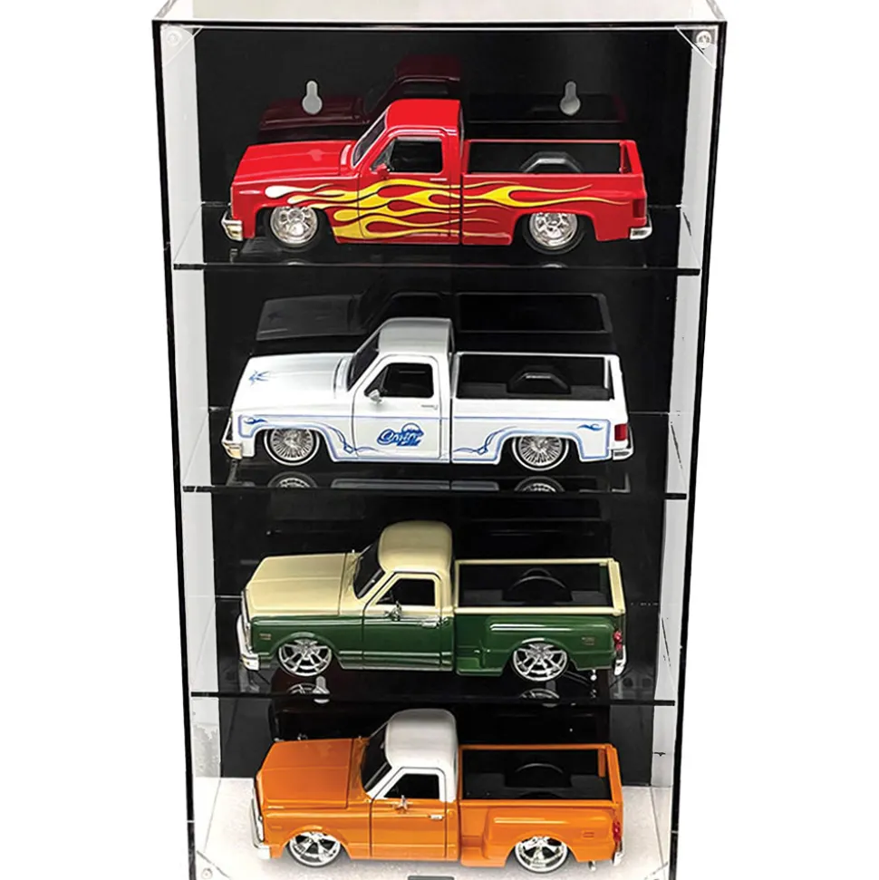 1:24 Scale 4 Car Wall Mount Collector Display Case 1:24 Scale by Mijo