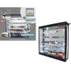 1:64 Scale Wall Mount 5 Tier LED Display Case with Mirror Back 1:64 Scale Acrylic Display Case by M&J Toys