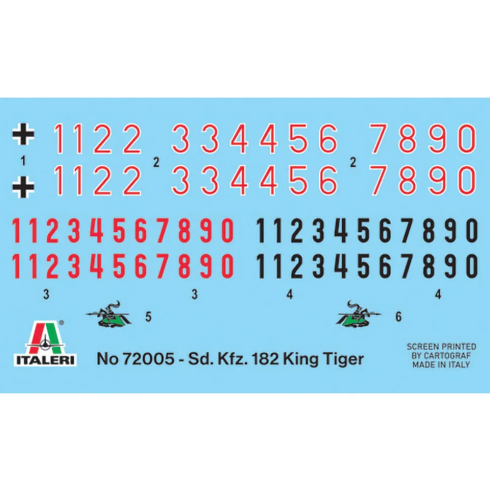 Sd. Kfz. 182 King Tiger 1/72 Kit 1:72 Scale Plastic Model Kit by Italeri