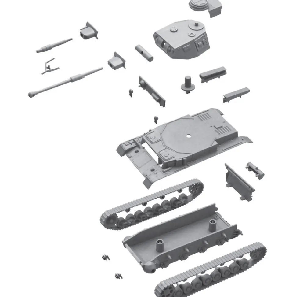 Sd.Kfz.161 Pz. Kpfw. IV F1-F2 1/72 Kit 1:72 Scale Plastic Model Kit by Italeri