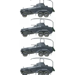 Sd.Kfz. 232 6 Rad. 1/72 Kit 1:72 scale Plastic by Italeri