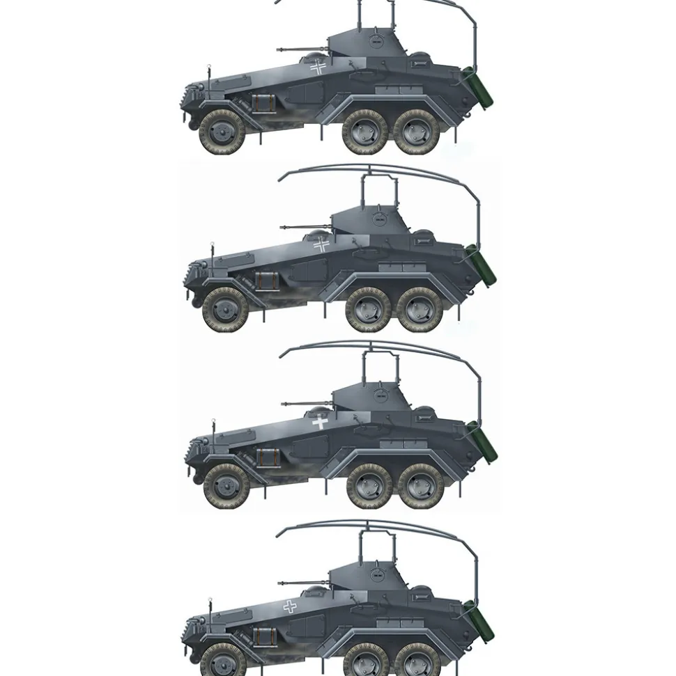 Sd.Kfz. 232 6 Rad. 1/72 Kit 1:72 scale Plastic by Italeri