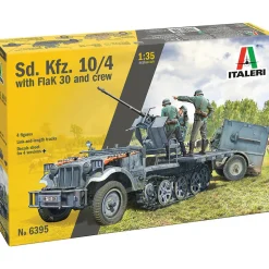 Sd.Kfz 10/4 With Flak 30 1/35 Kit Italeri 6395 1:35 scale Plastic by Italeri