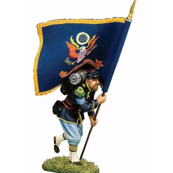 Sergeant w/Regimental Flag 1/30 Figure 1:30 Scale Metal by King and Country