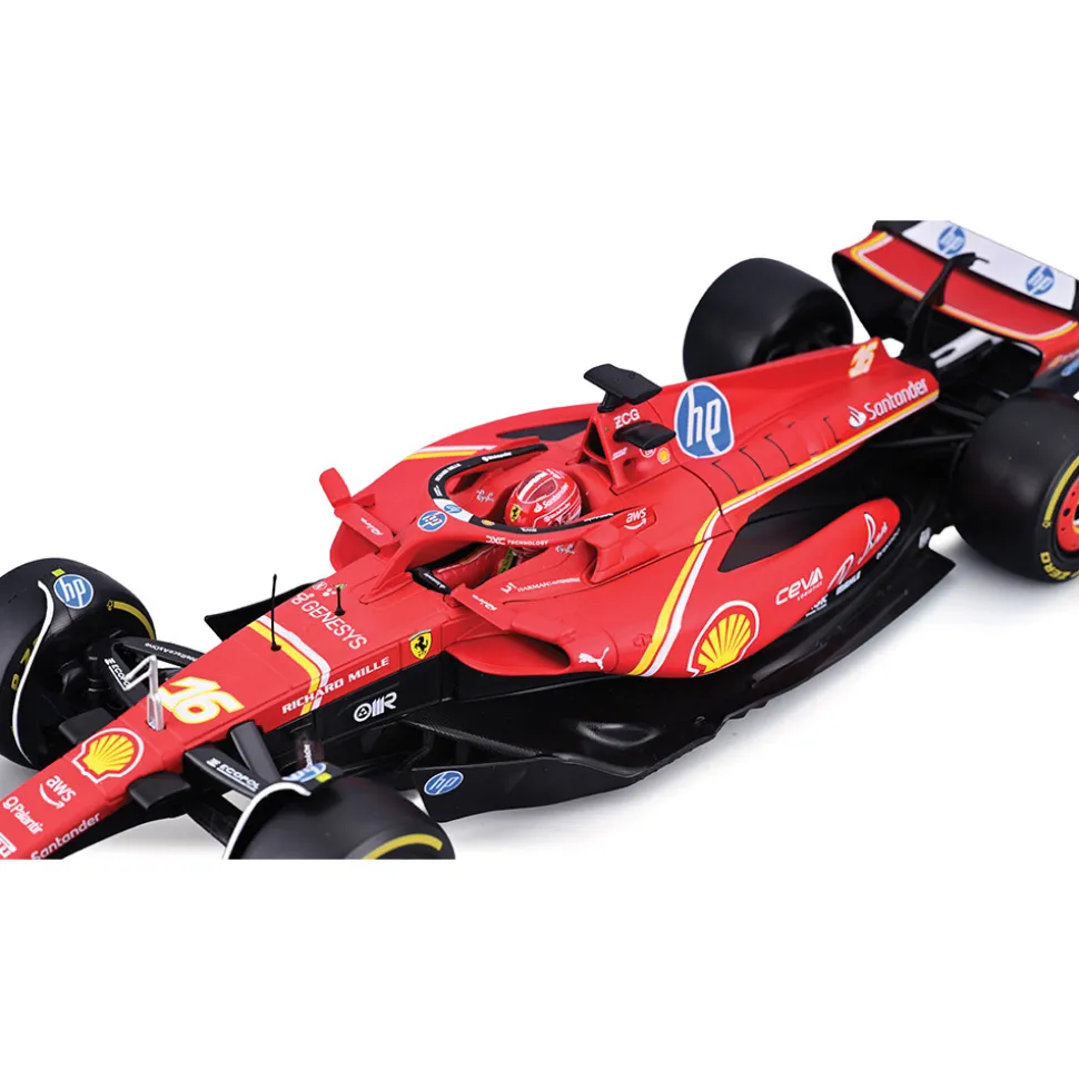 2024 SFR Ferrari Season Car - Leclerc #16 1:18 Scale Diecast Model Car by Bburago