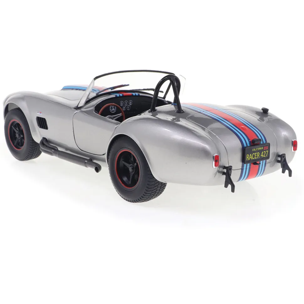 1965 Shelby Cobra 427 MkII Solido Works M - Racing Silver 1:18 Scale Diecast Model Car by Solido