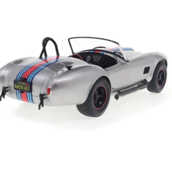 1965 Shelby Cobra 427 MkII Solido Works M - Racing Silver 1:18 Scale Diecast Model Car by Solido