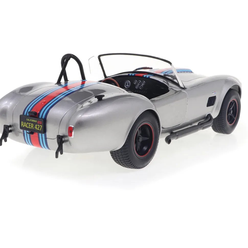 1965 Shelby Cobra 427 MkII Solido Works M - Racing Silver 1:18 Scale Diecast Model Car by Solido