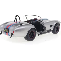 1965 Shelby Cobra 427 MkII Solido Works M - Racing Silver 1:18 Scale Diecast Model Car by Solido