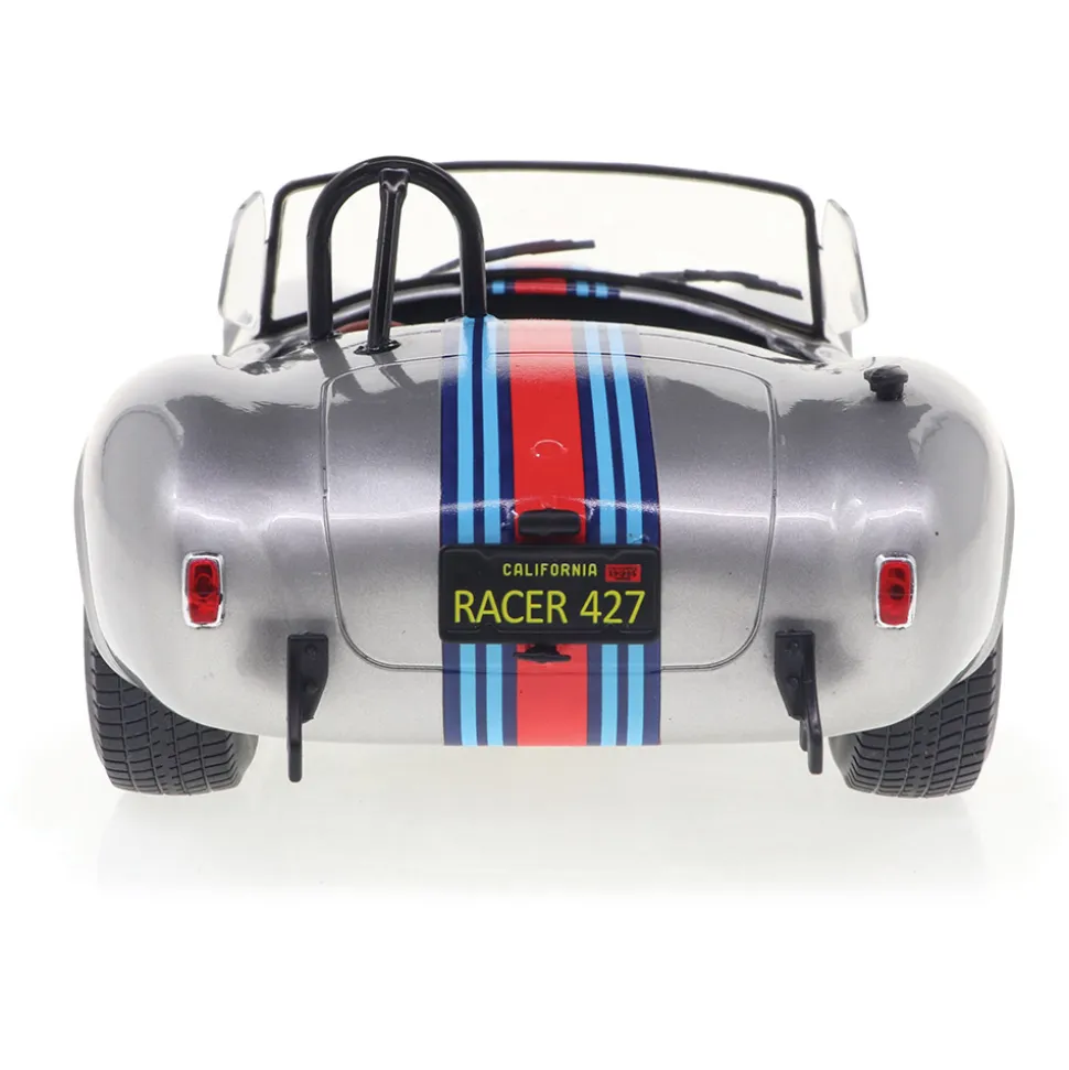 1965 Shelby Cobra 427 MkII Solido Works M - Racing Silver 1:18 Scale Diecast Model Car by Solido