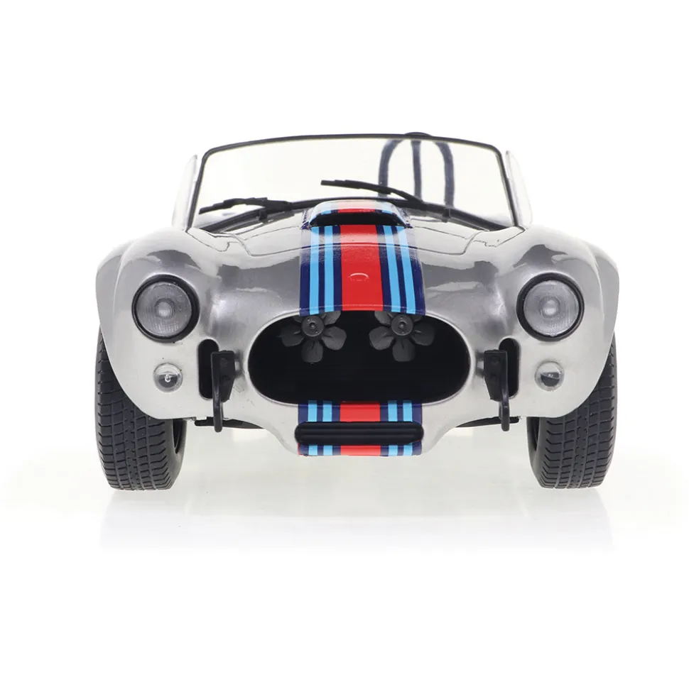 1965 Shelby Cobra 427 MkII Solido Works M - Racing Silver 1:18 Scale Diecast Model Car by Solido