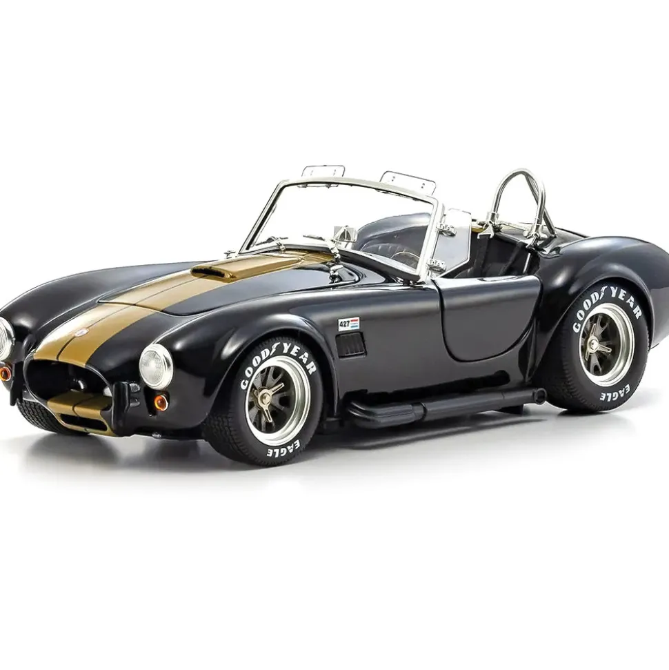 Shelby Cobra 427S/C - Black/Gold 1:18 Scale Diecast Model Car by Kyosho