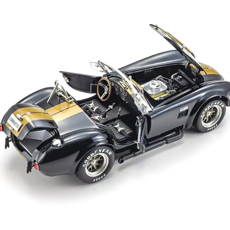 Shelby Cobra 427S/C - Black/Gold 1:18 Scale Diecast Model Car by Kyosho