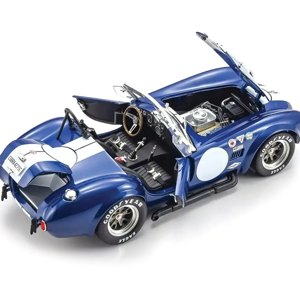 Shelby Cobra 427S/C - Blue/White 1:18 Scale Diecast Model Car by Kyosho