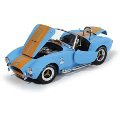 1965 Shelby Cobra 427 S/C - Gulf Blue&Orange 1:18 Scale Diecast Model Car by Shelby Collectibles