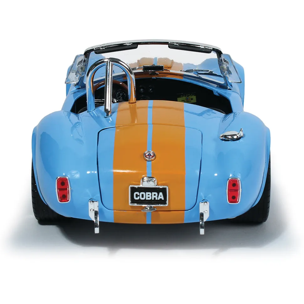 1965 Shelby Cobra 427 S/C - Gulf Blue&Orange 1:18 Scale Diecast Model Car by Shelby Collectibles