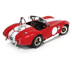 1965 Shelby Cobra 427 S/C - Red w/ Carroll Shelby Signature 1:18 Scale Diecast Model Car by Shelby Collectibles