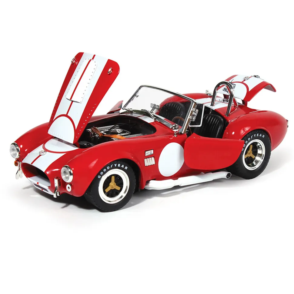 1965 Shelby Cobra 427 S/C - Red w/ Carroll Shelby Signature 1:18 Scale Diecast Model Car by Shelby Collectibles