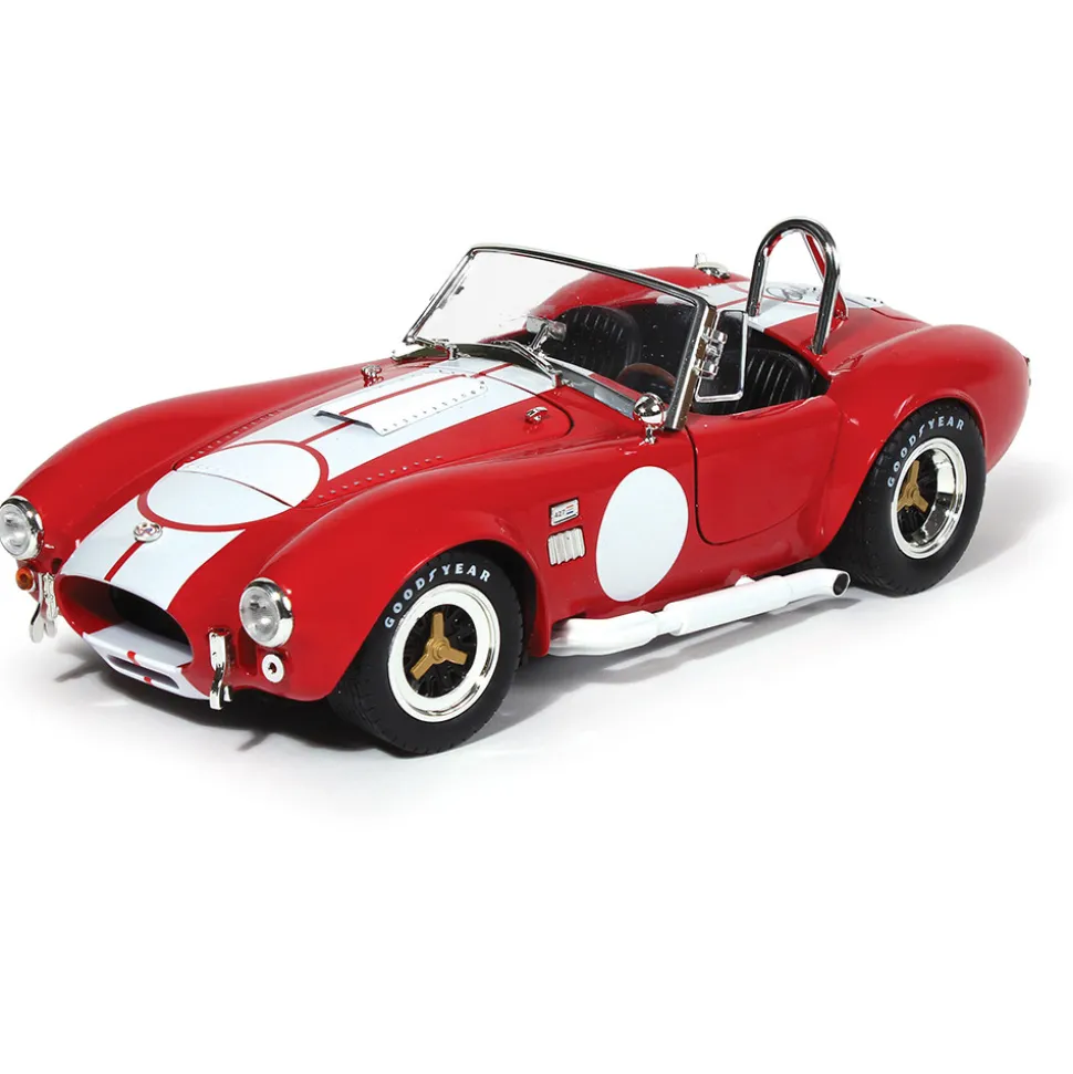 1965 Shelby Cobra 427 S/C - Red w/ Carroll Shelby Signature 1:18 Scale Diecast Model Car by Shelby Collectibles
