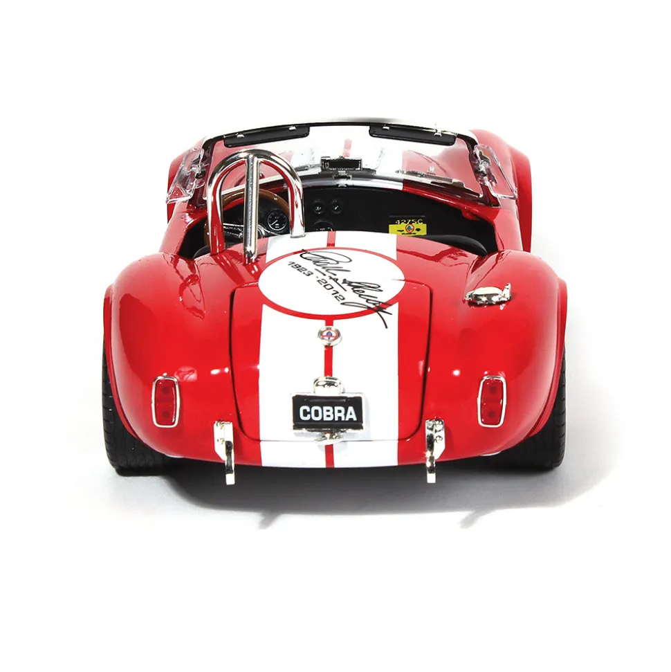 1965 Shelby Cobra 427 S/C - Red w/ Carroll Shelby Signature 1:18 Scale Diecast Model Car by Shelby Collectibles