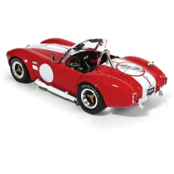 1965 Shelby Cobra 427 S/C - Red w/ Carroll Shelby Signature 1:18 Scale Diecast Model Car by Shelby Collectibles