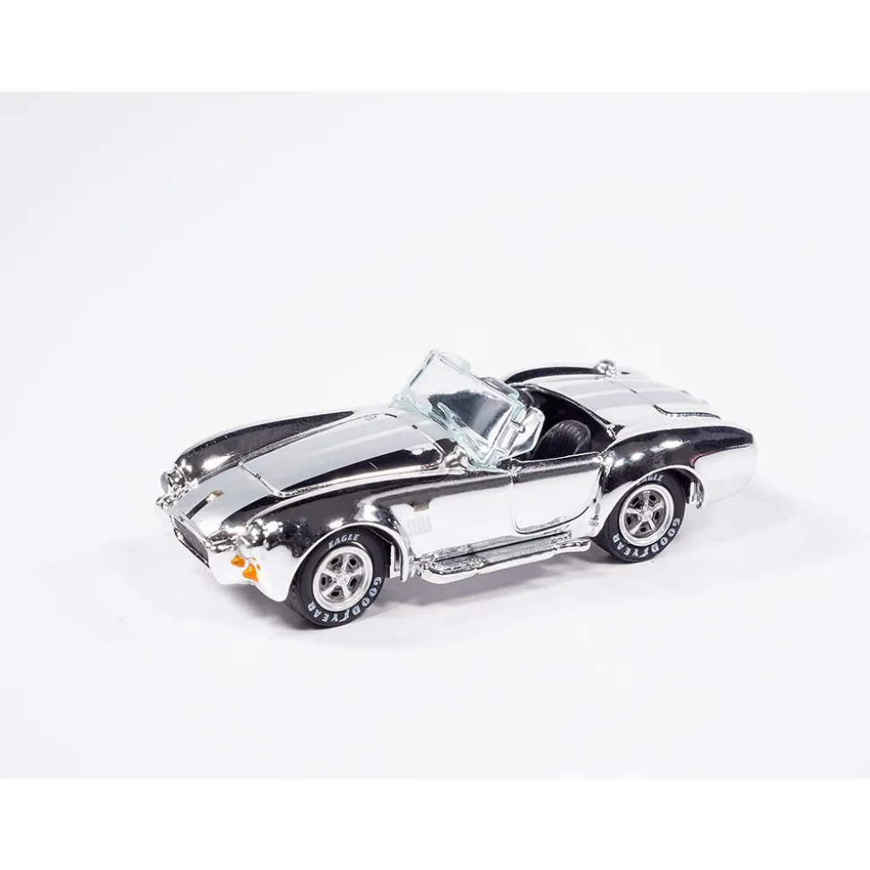 Shelby Cobra 50th Continuation Car & Shelby Cobra Daytona - Viking Blue 1:64 Scale Diecast Model Car by Johnny Lightning
