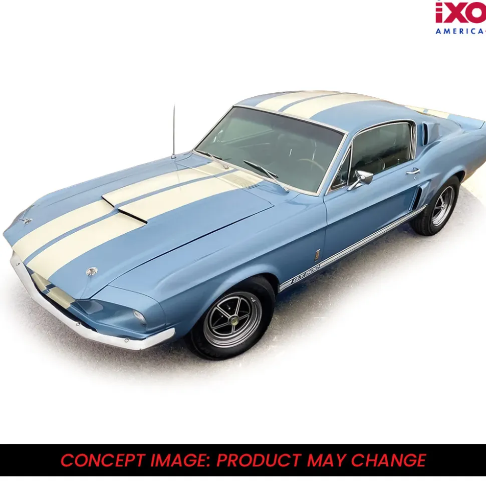 1967 Shelby G.T. 500 - Brittany Blue 1:43 Scale Diecast Model Car by IXO Models