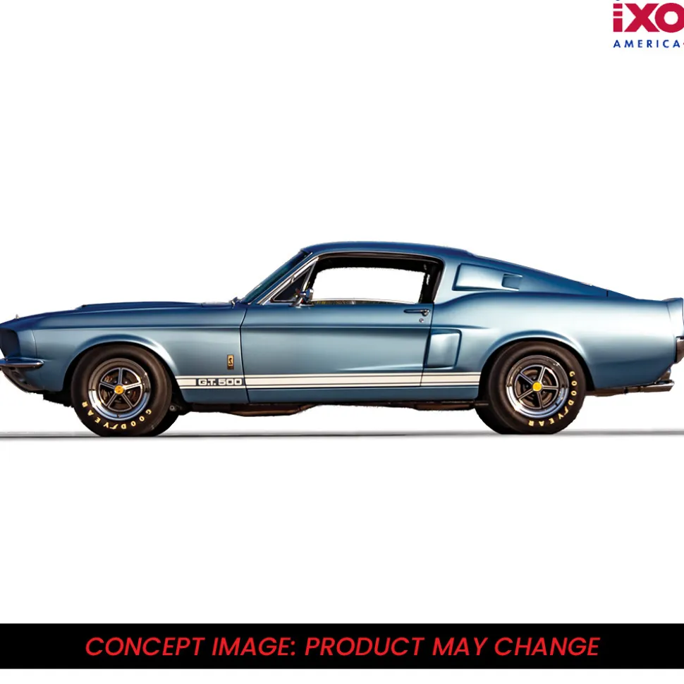 1967 Shelby G.T. 500 - Brittany Blue 1:43 Scale Diecast Model Car by IXO Models