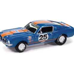 1967 Shelby GT-500 - Gulf Dark Blue w/ Orange Stripe 1:64 Scale Diecast Model Car by Johnny Lightning