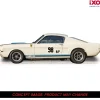 1965 Shelby GT350R Prototype - Wimbledon White 1:43 Scale Diecast Model Car by IXO Models