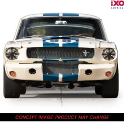 1965 Shelby GT350R Prototype - Wimbledon White 1:43 Scale Diecast Model Car by IXO Models