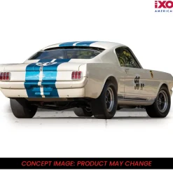 1965 Shelby GT350R Prototype - Wimbledon White 1:43 Scale Diecast Model Car by IXO Models