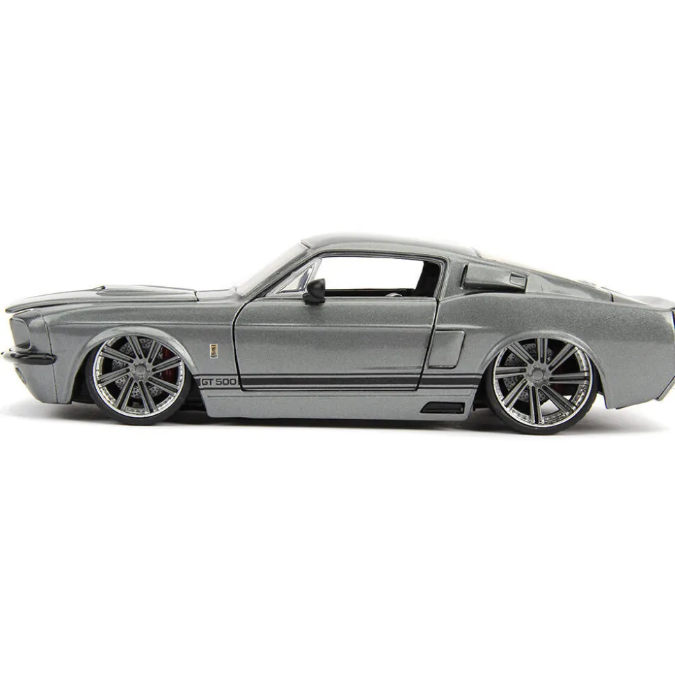 1967 Shelby GT500 - Silver 1:24 Scale Diecast Model Car by Jada Toys