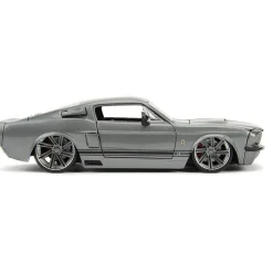 1967 Shelby GT500 - Silver 1:24 Scale Diecast Model Car by Jada Toys