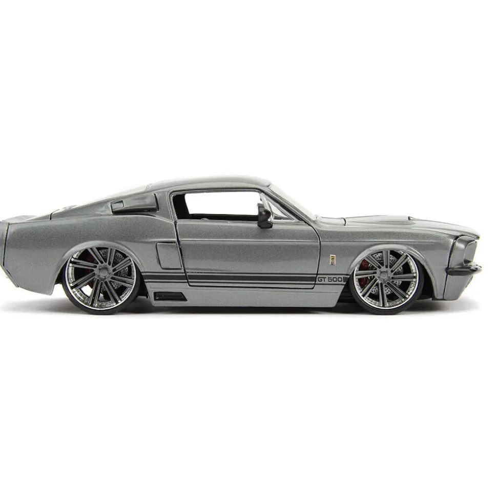 1967 Shelby GT500 - Silver 1:24 Scale Diecast Model Car by Jada Toys