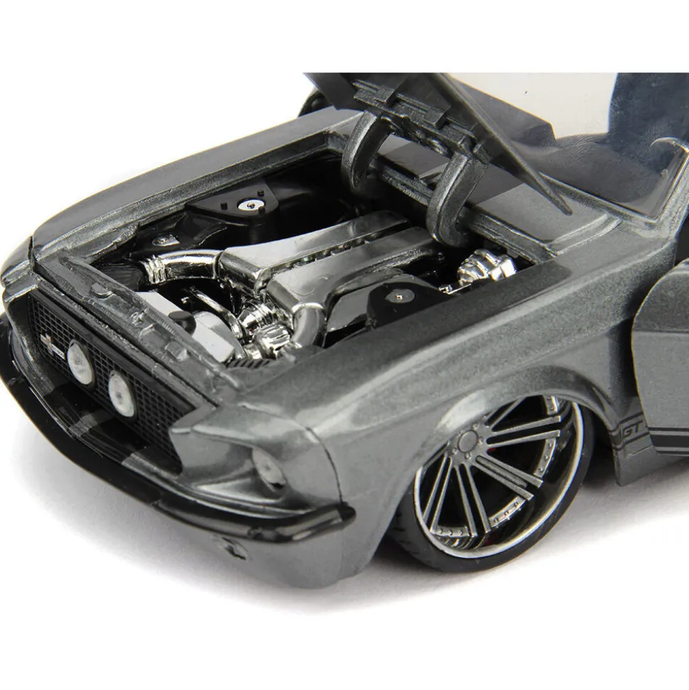 1967 Shelby GT500 - Silver 1:24 Scale Diecast Model Car by Jada Toys