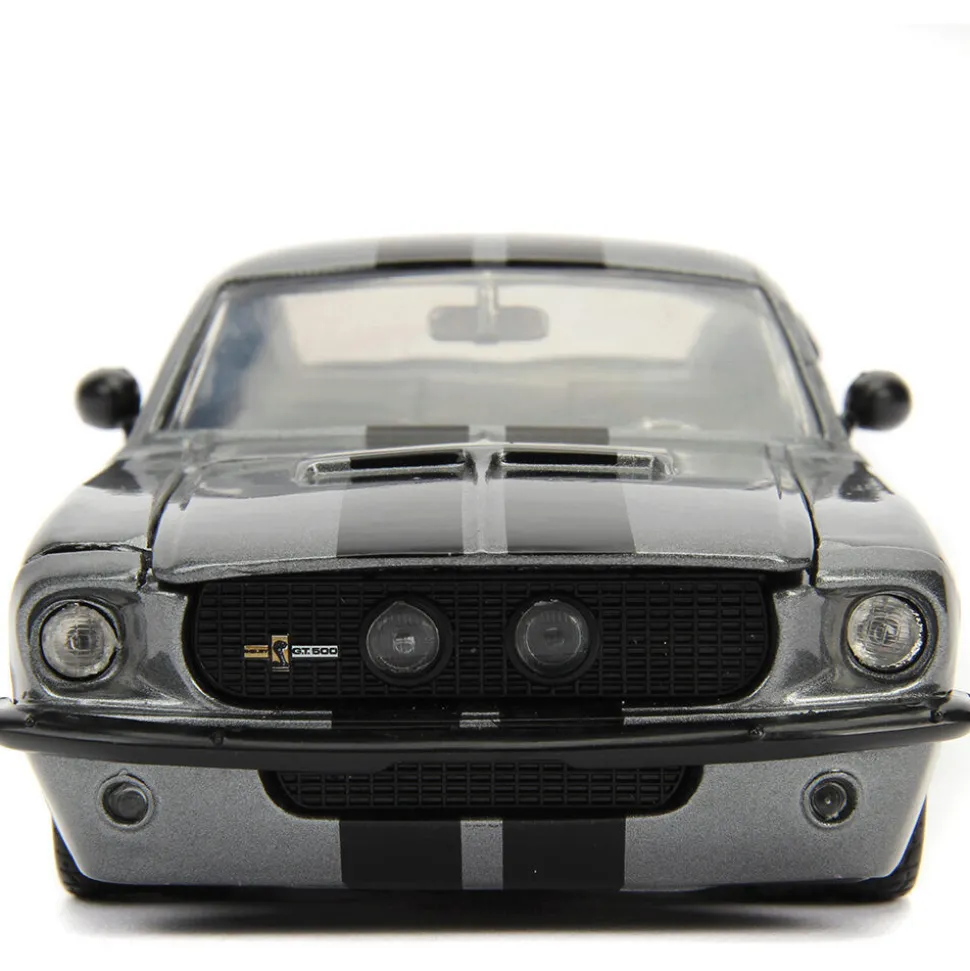 1967 Shelby GT500 - Silver 1:24 Scale Diecast Model Car by Jada Toys