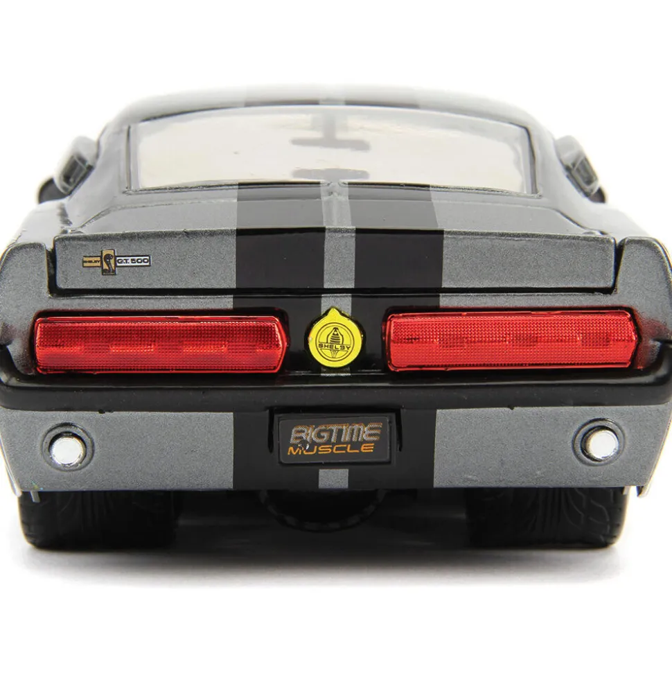 1967 Shelby GT500 - Silver 1:24 Scale Diecast Model Car by Jada Toys